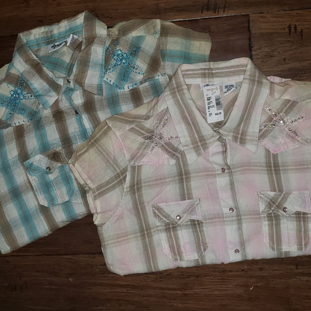 NWT Punch ladies Western shirts beaded